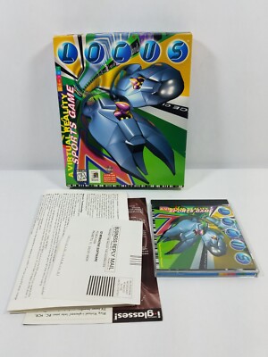 Locus Cd-Rom Dos Win 95 Complete Vintage PC Virtual Reality Sports Game Big Box