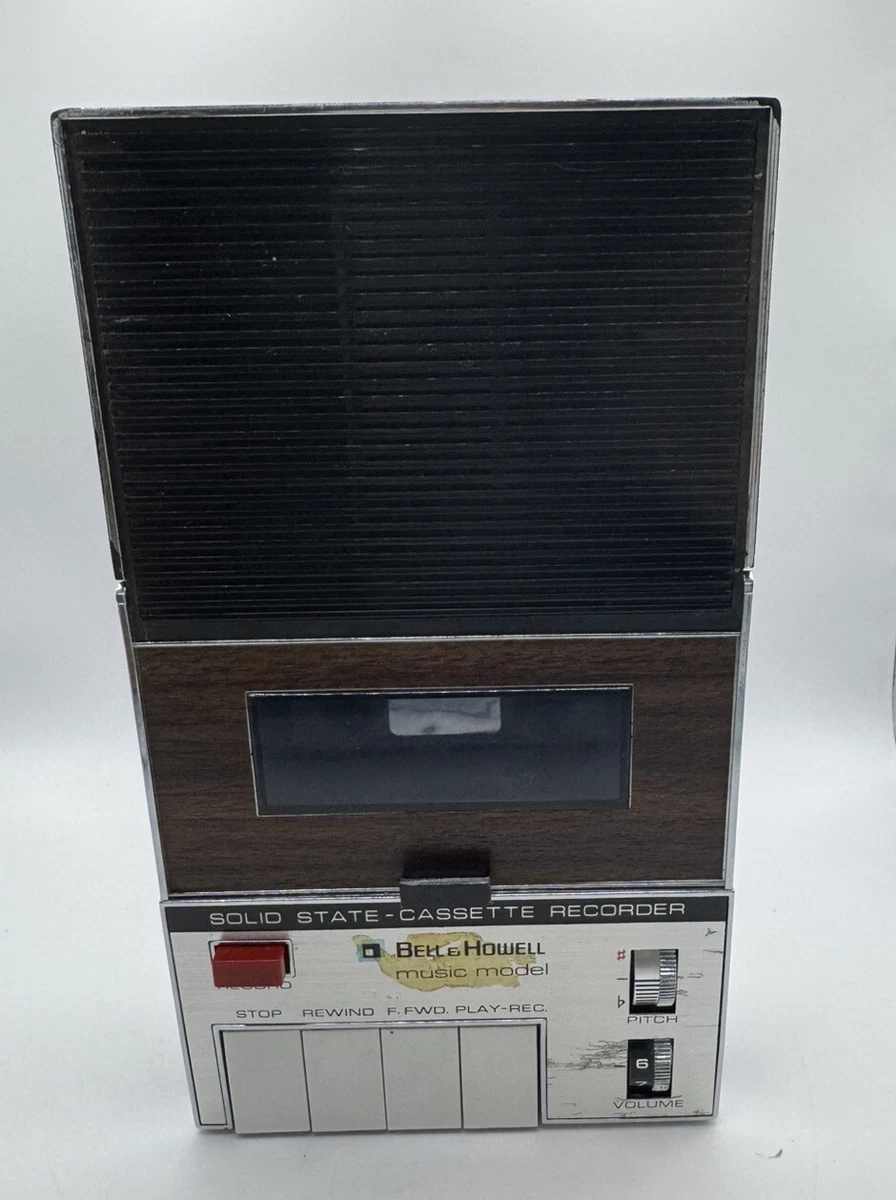 Lecteur et enregistreur cassette walkman avec micro interview vintage