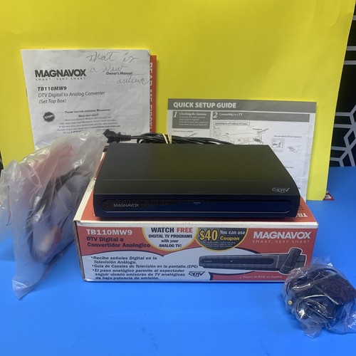 NEW (Open)Magnavox TB110MW9 DTV Digital To Analog TV SDTV Converter Box