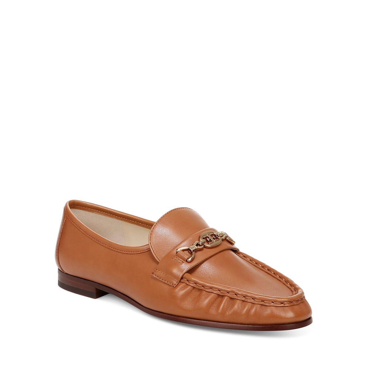 Женские лоферы Sam Edelman из коричневой кожи Lucca 7 среднего размера BM BHFO 9608 7190₽