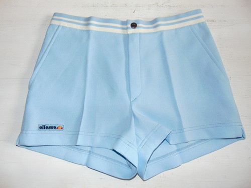 Vintage 80 90 ELLESSE Shorts XXS 44 Pantaloncini OG Tennis Azzurro McEnroe  Borg | eBay