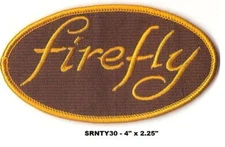 BROWN FIREFLY EMBROIDERED PATCH - SRNTY30