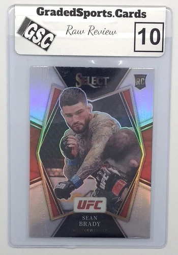 2022 Panini Select UFC Silver Prizm Sean Brady #137, Raw Review Graded GSC 10