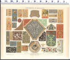 1888 GERMAN ORNAMENTE III RENAISSANCE  MEYERS  LEIPZIG