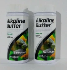 Lot of 2 Seachem Alkaline Buffer ~ 70 Grams Each ~ Raises pH