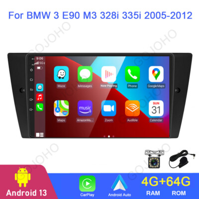 4G+64GB For BMW E90 M3 328i 335i Car Stereo Radio Android 13 Carplay GPS Navi BT