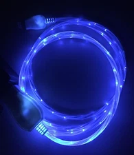 FLOWING LED LIGHT-UP Data Cable charger FOR ALL MICRO (TYPE-C) PHONES & DEVICES