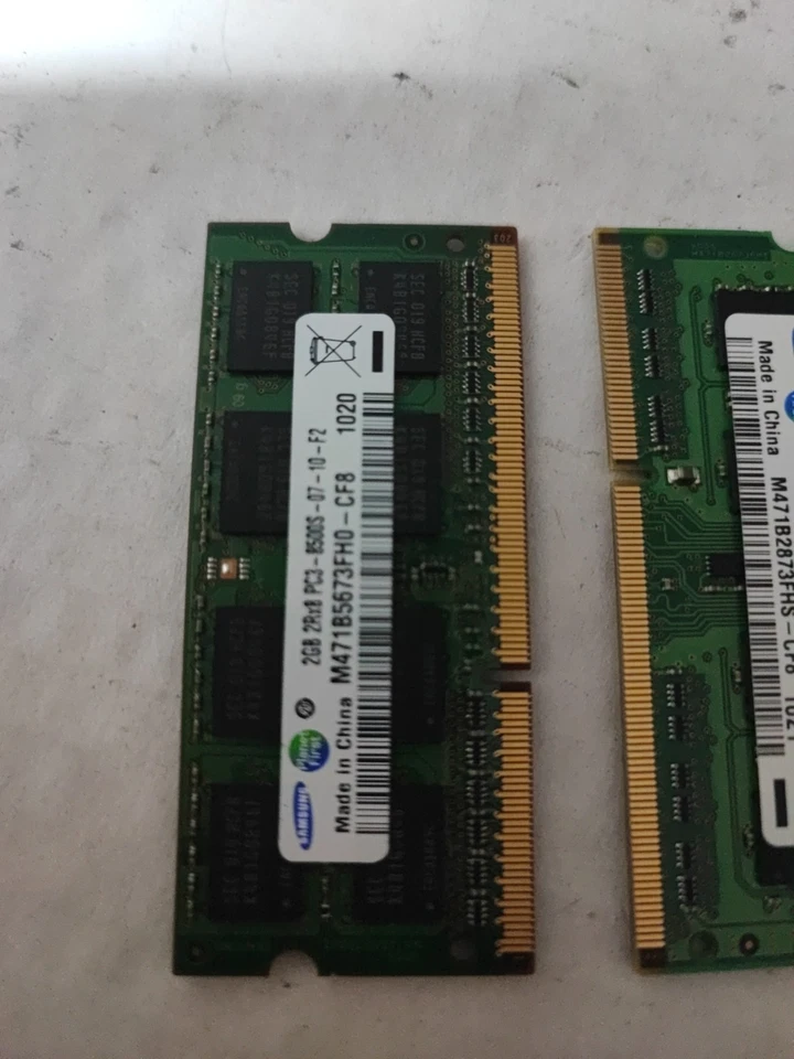 Samsung 3GB (2GB+1GB) PC3 8500S DDR3-1066 MHz SODIMM Laptop RAM From Tecra M11 - Image 3 of 4
