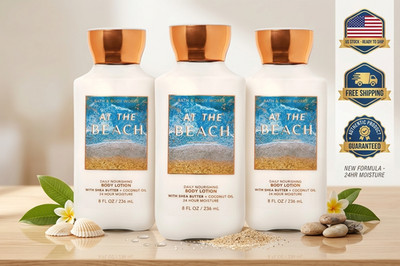 Bath & Body Works At The Beach Body Lotion 8 oz Lot of 3 Daily Moisturizer BBW