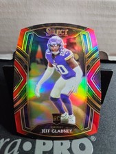 Jeff Gladney Rookie RC Red Prizm Die Cut 2020 Select Football Card #293