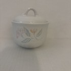 Corelle coordinates Pink Trio Sugar Bowl with Lid