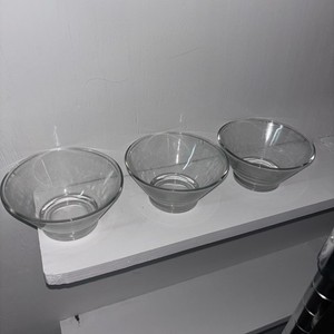 Vintage Y2K Set of 3 Glass Tea Light Candle Holders