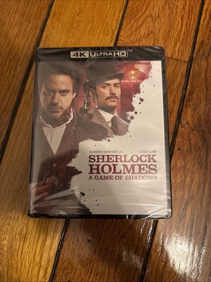 Sherlock Holmes: A Game of Shadows (4K Ultra HD, Blu-ray) NEW, Robert Downey Jr.