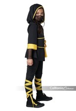 California Costumes Ninja Girl Child Black/Yellow Costume