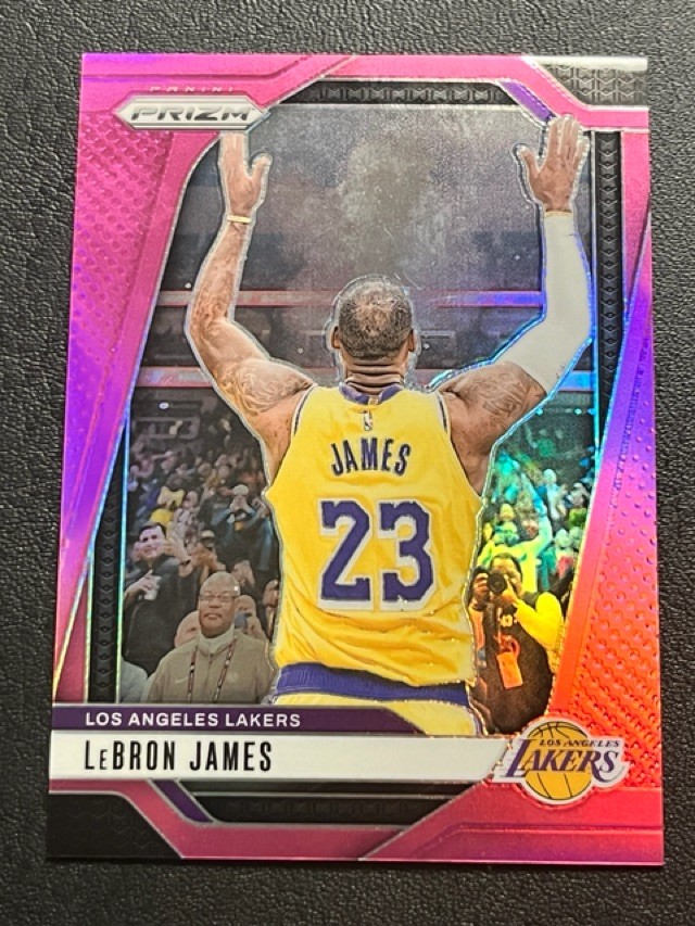 2024-25 Panini Prizm LeBron James Pink Prizm Lakers #130 /249