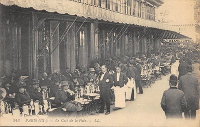 Old postcard 75 Paris 9th / LE CAFE DE LA PAIX