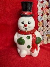 Vintage Frosty the Snowman Cookie Jar by Warner/Chappell 1990