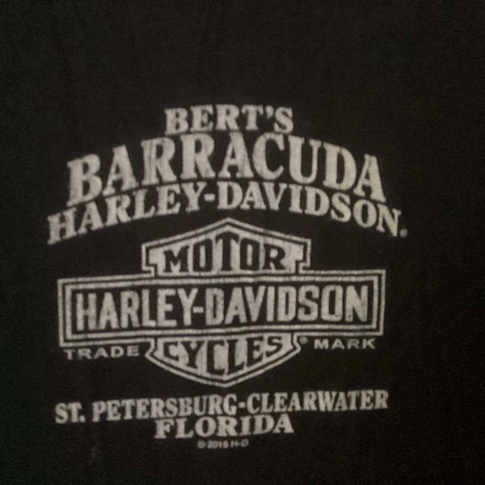 Harley Davidson Camisas Mujer XL BERT’S Barracuda San Petersburgo-Clearwater Fla. Foto 3 de 4