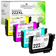 4PK for Epson T222XL 222XL Ink Cartridges for Workforce XP-5200 WF-2960 Lot
