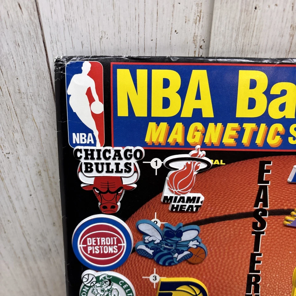 RARE Vintage 1988-91 NBA Basketball Magnetic Team Standing Board 25 Team Magnets - Image 2 of 4