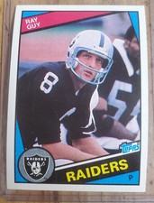 Ray Guy, 1984 Topps, #107, Los Angeles Raiders