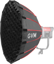 GVM 60Cm Parabolic Softbox, Quick Setup Portable Light Modifier with Honeycomb G