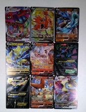 Lot Of 9 Fan Art Textured Collector Pokemon Cards Reshiram Riolu Zapdos Victini
