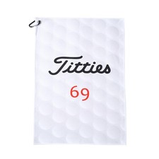 ZEETY Funny Golf Towel Humorous for 24 inches x 16 inches, White