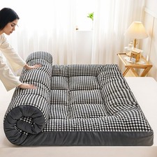 EXTRA THICK MATTRESS TOPPER 10CM SINGLE DOUBLE KING SUPER KING FUTON BED SIZE UK