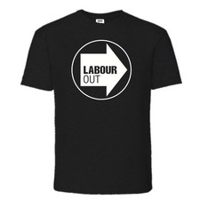 Reform UK Labour Out T-Shirt Black Nigel Farage Election S,M,L,XL,XXL