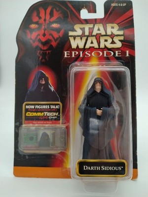 Star Wars Darth Sidious Figure Unopened TOMY COMTECH Chip Original