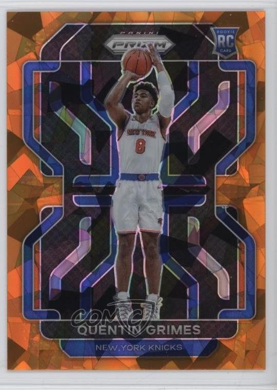 2021-22 Panini Prizm Orange Ice Prizm Quentin Grimes #285 1k9t