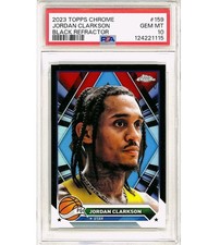 2023 Topps Chrome - Jordan Clarkson Black Refractor /10 #159 PSA 10
