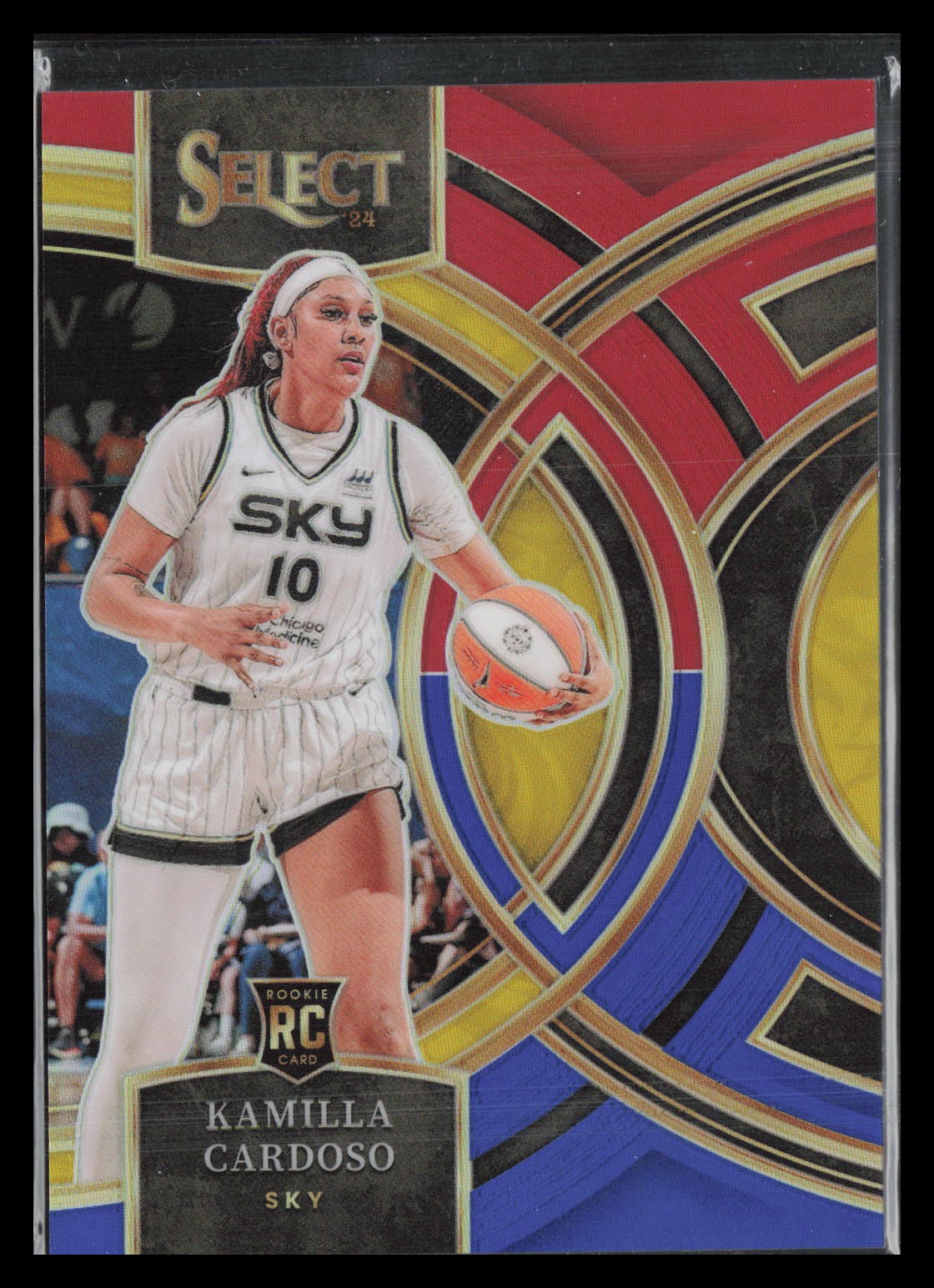 2024 Panini Select WNBA #195 Kamilla Cardoso Prizms Red and Blue #/399