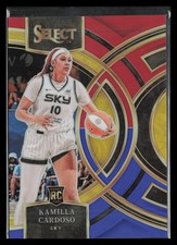 2024 Panini Select WNBA #195 Kamilla Cardoso Prizms Red and Blue #/399