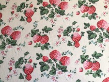 Strawberries Cath Kidston Lightweight Cotton Fabric New Summer Fruits Assorted