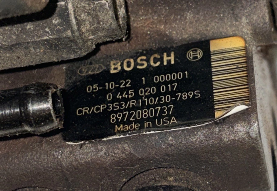 Bosch Fuel Pump 0 445 020 017 Model CR/CP3S3 6.6 L Duramax photo 2