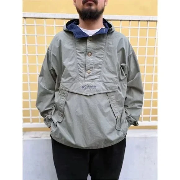 Columbia men’s Olive Green Sportswear Anorak Windbreaker Jacket Size M