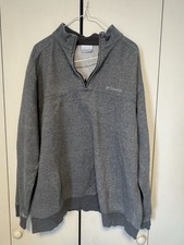 Columbia Men  s XL Gray 1/4 Zip Sweatshirt 0180 