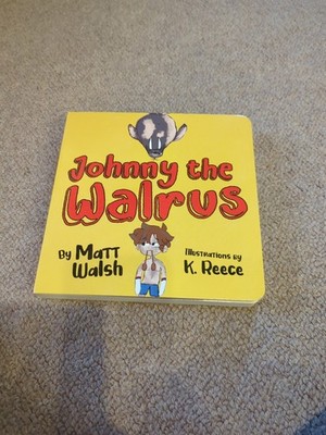 Lot Of 5 Books: JOHNNY THE WALRUS Matt Walsh, Walrus Plush Stuffed,  NEW!