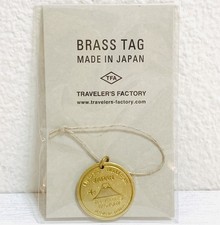  US Stock Traveler's Factory JAPAN Mt Fuji Notebook Brass Tag NEW