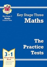 KS3 Maths Practice Tests (CGP KS3 Practice Papers) by CGP Books Paperback Book