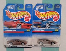 HOT WHEELS FERRARI 308 CARD 816 WITH COLOR VARIATION AND CARS WITH WHEELS...