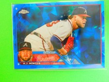 A.J. Minter 2023 Topps Chrome Sapphire Edition #159 Atlanta Braves