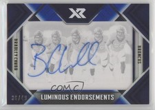 2018 Panini XR Luminous Endorsements Blue 36/49 Bradley Chubb #LE-4 Auto s3g