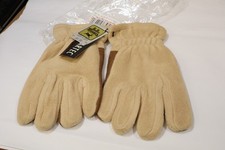 L.L. Bean Polartec 200 Driving Gloves Tan Medium