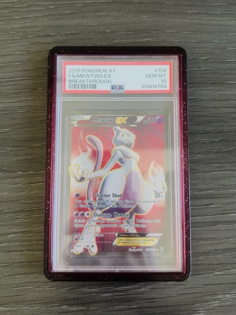 Pokemon TCG XY Breakthrough Mewtwo EX 158/162 Full Art Holo PSA 10