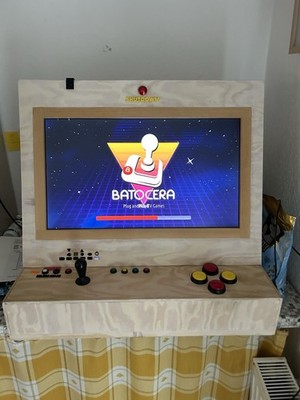 Arcade Automat Bartop | Raspberry Pi 4 (4GB) | Batocera | 22 23 Zoll | 1 Spieler