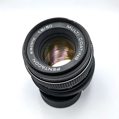 Pentacon Electric 50mm f/1.8 MC M42 Lens MF Fast Prime w/ Caps
