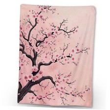 Beautiful Blanket - Soft, Cozy, and Lightweight 60 50 Inch Cherry Blossom